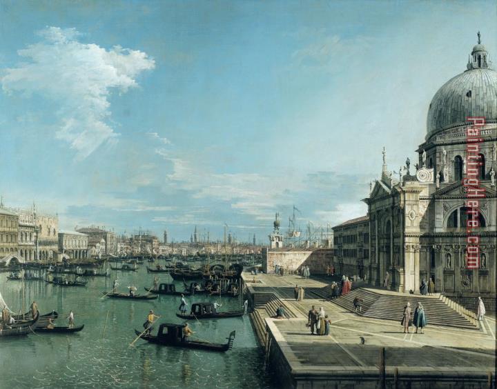 Canaletto The Entrance to the Grand Canal and the church of Santa Maria della Salute